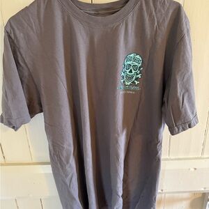 Gray Short Sleeve Tee with Graphic